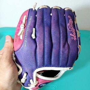 Rawlings 10"‎ Leather Glove Tee Ball Purple/Pink Right Handed RHT HFP10PPW G1
